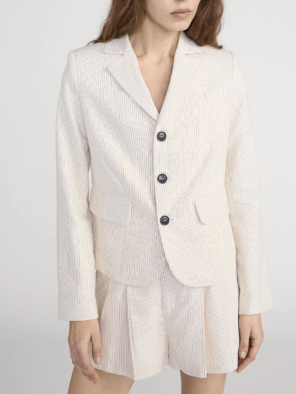 Frame The Striped Smart Blazer